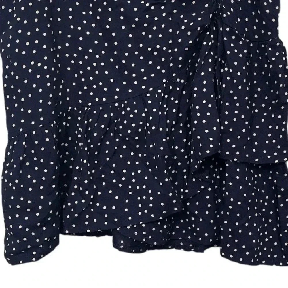 BLUE RAIN Navy Polka Dot Skirt NWOT - Picture 3 of 6
